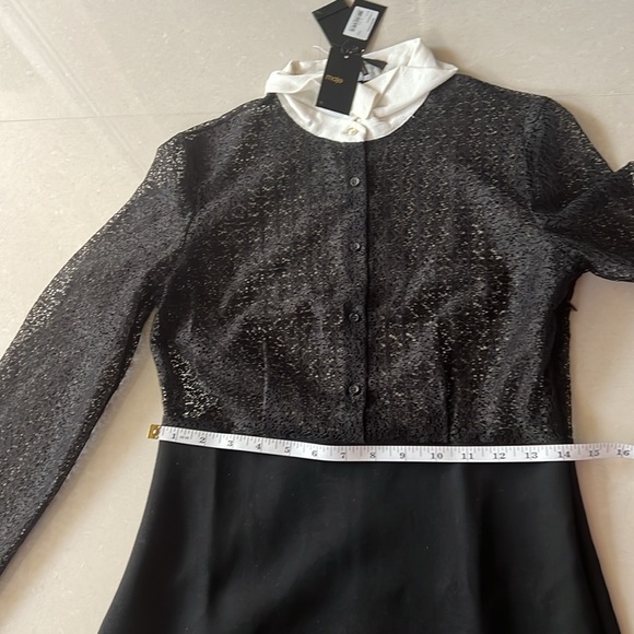 NWT MAJE Ramon Contrast-Collar
Lace Mini Dress Black Size Small MSRP
$415 - Picture 13 of 17